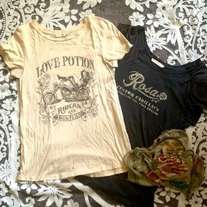Spell Gypsy Designs Lot 2 tees Love Potion & Rosa